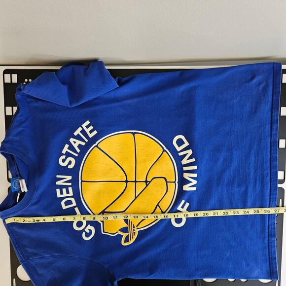 Adidas Golden State Warriors NBA GSW Graphic Blue Shirt Men's Medium | FLAWS - Picture 4 of 16